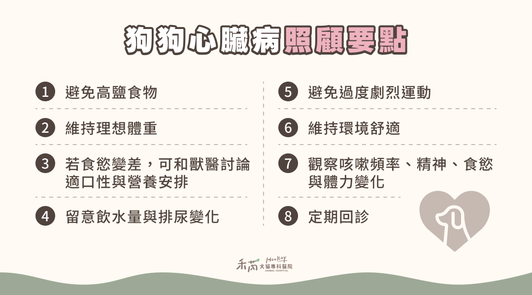 狗狗心臟病照顧要點